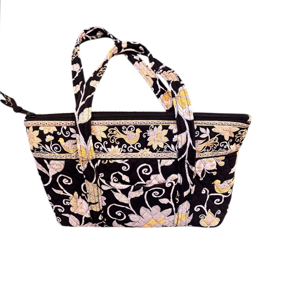 Vera Bradley Yellowbird Betsy Bag Purse Tote Retired EUC